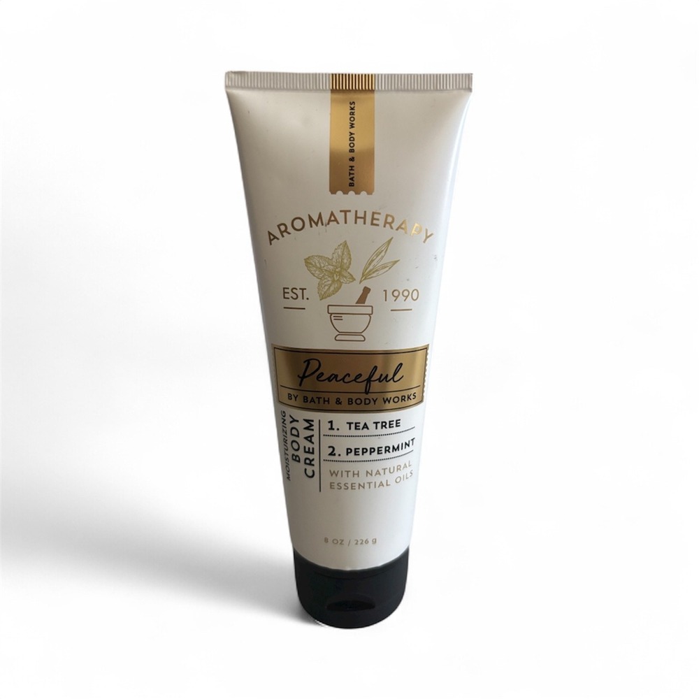 Bath & Body Works Aromatherapy Peaceful Tea Tree Peppermint Body Cream